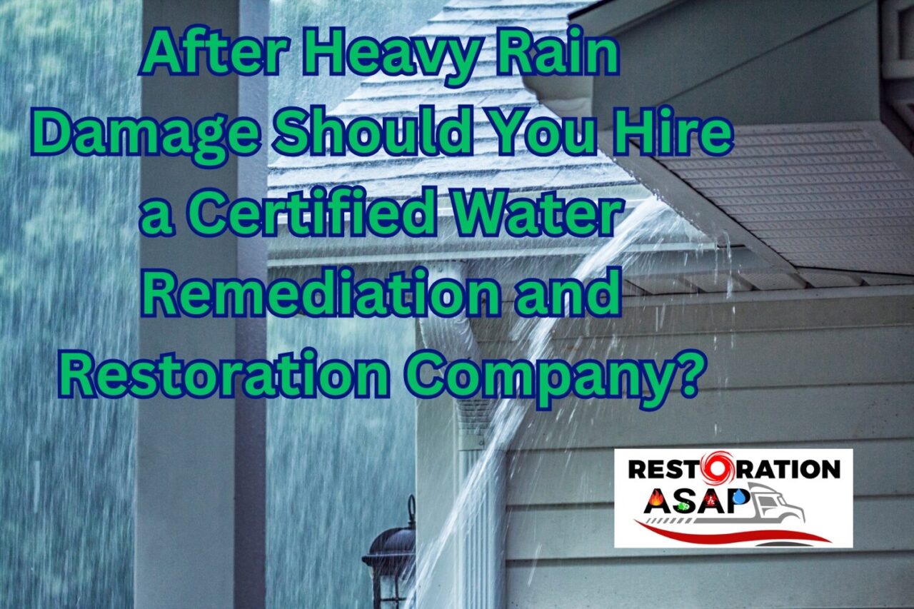 Image showcasing After #HeavyRainDamage should you hire a #certifiedwaterremediation and ...