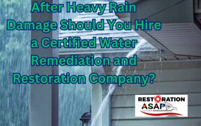 After #HeavyRainDamage should you hire a #certifiedwaterremediation and #restorationcompany?